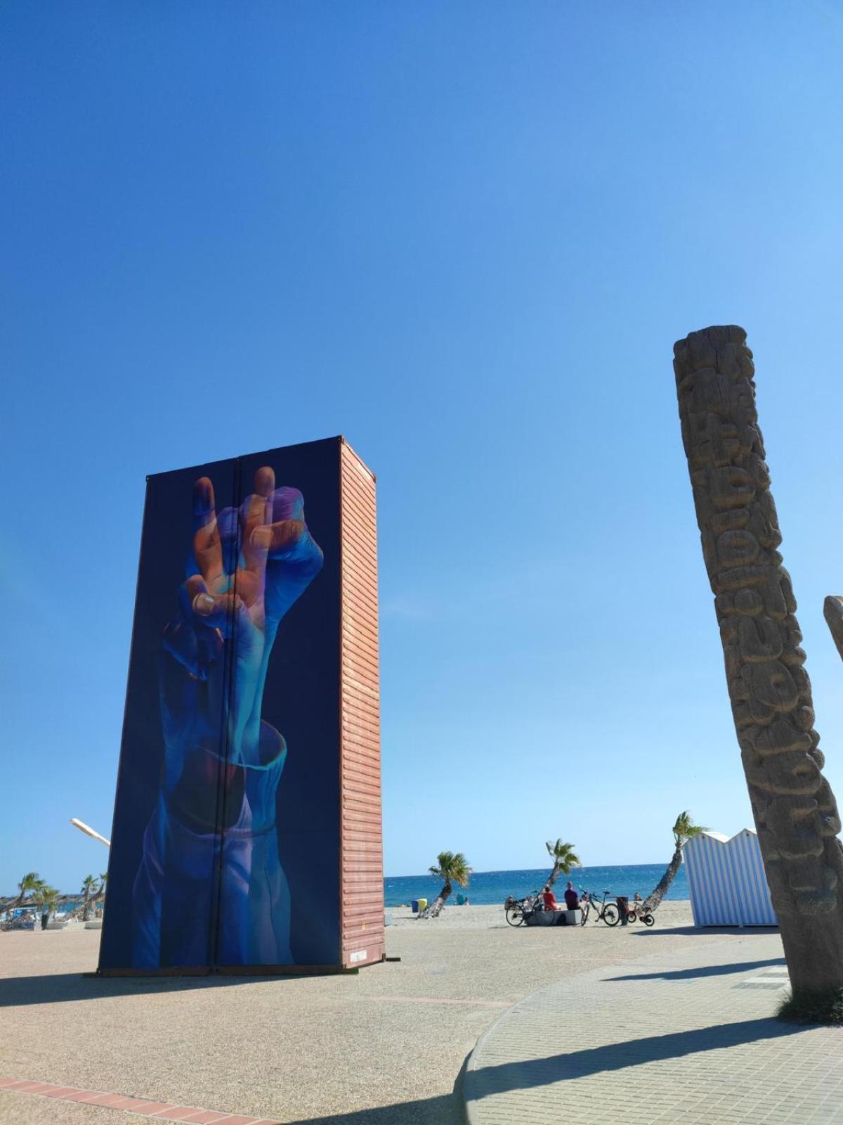 Appartement Vue Mer,Acces Direct Plage,Fibre,Clim,Parking Public Gratuit Le Barcarès Eksteriør billede