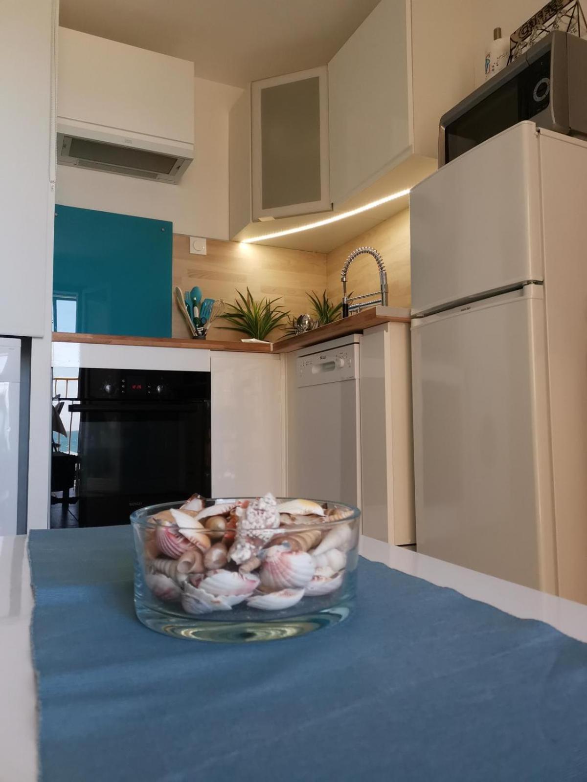 Appartement Vue Mer,Acces Direct Plage,Fibre,Clim,Parking Public Gratuit Le Barcarès Eksteriør billede