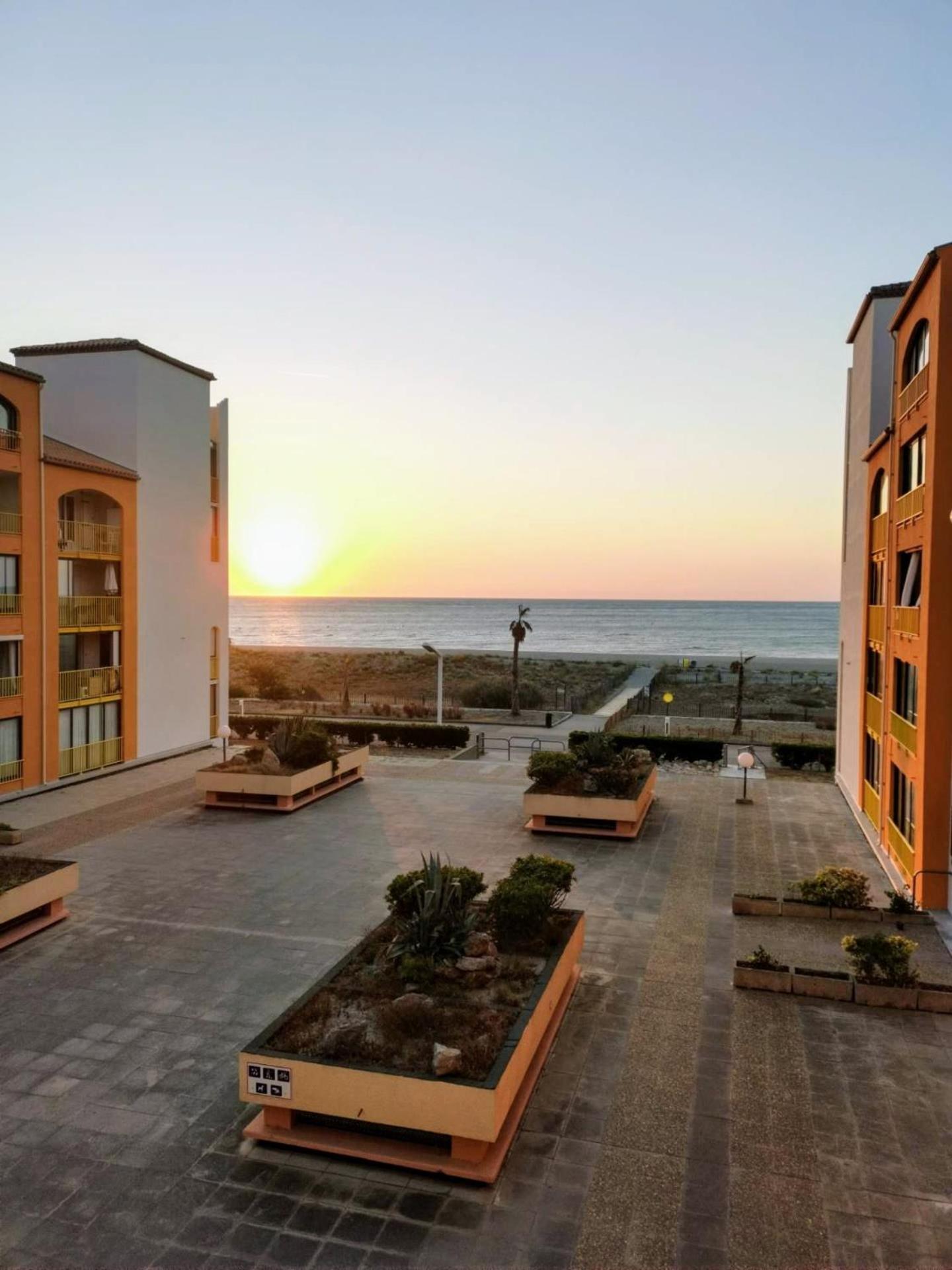 Appartement Vue Mer,Acces Direct Plage,Fibre,Clim,Parking Public Gratuit Le Barcarès Eksteriør billede