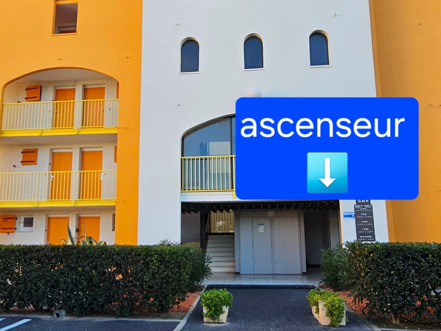 Appartement Vue Mer,Acces Direct Plage,Fibre,Clim,Parking Public Gratuit Le Barcarès Eksteriør billede