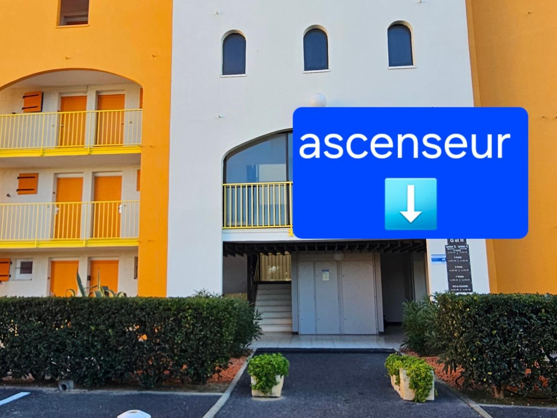 Appartement Vue Mer,Acces Direct Plage,Fibre,Clim,Parking Public Gratuit Le Barcarès Værelse billede